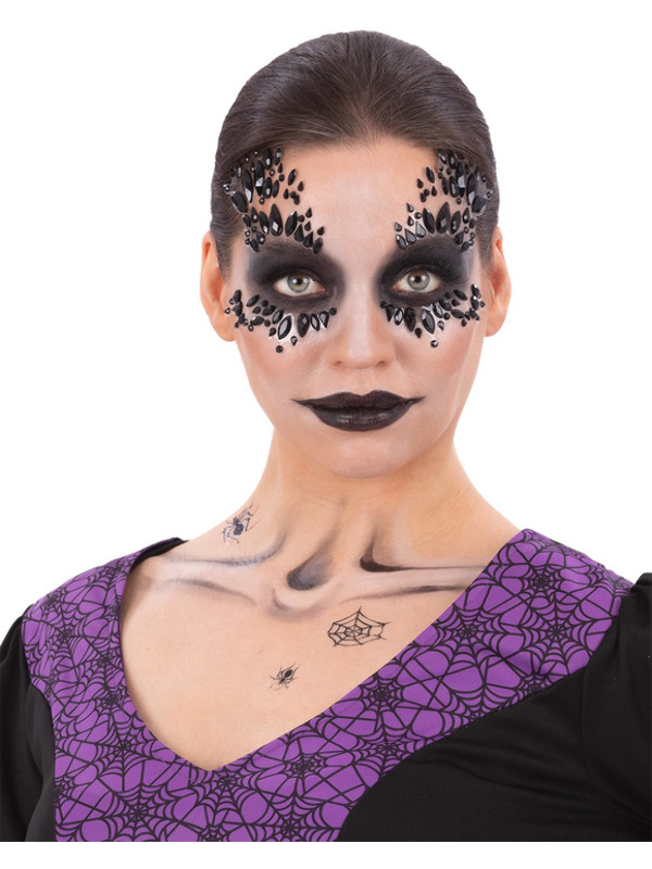 Picture of Smiffys Make-Up FX, Deluxe Black Widow Kit 