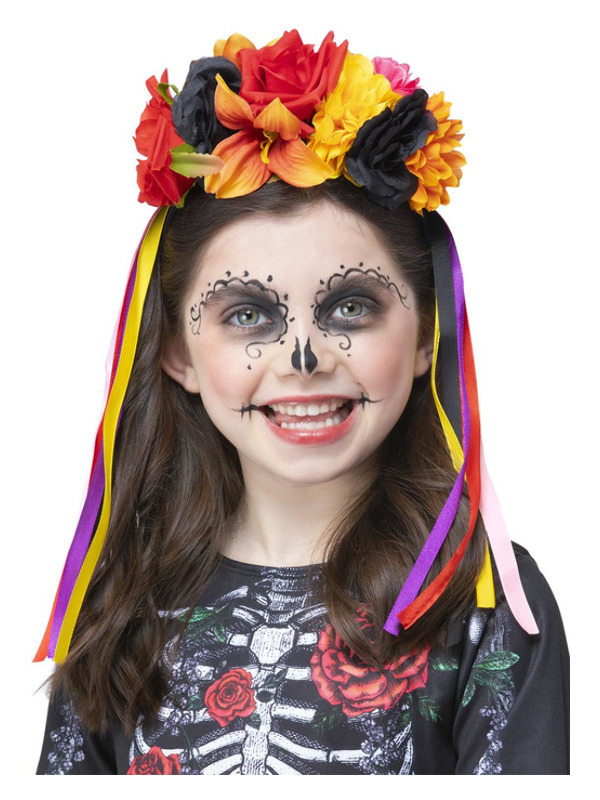 Picture of Kids DOTD Colourful Rose Headband 