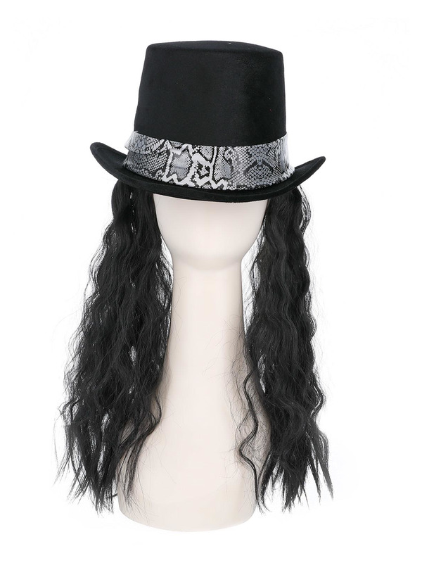 Picture of Gothic Rocker Top Hat, with Hair 