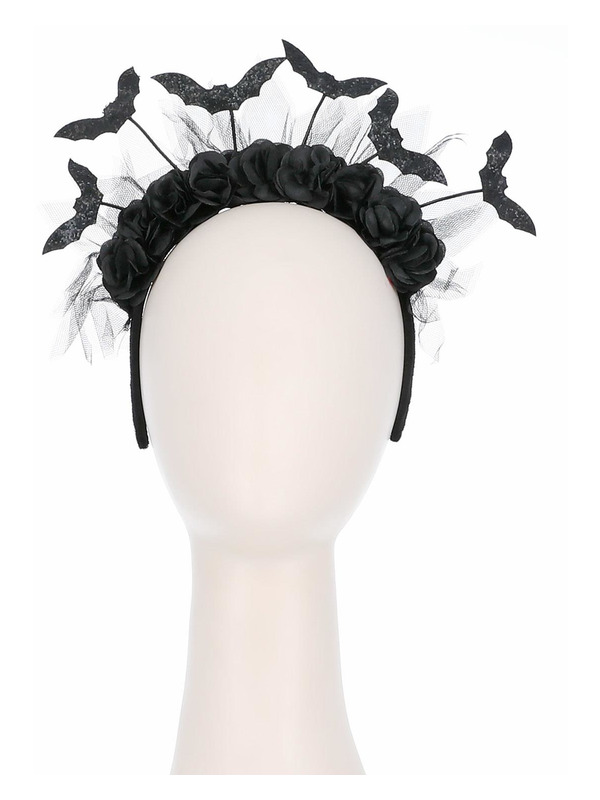 Picture of Gothic Rose & Bat Bopper Headband 