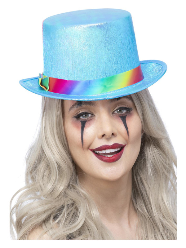 Picture of Clown Top Hat, Pearlised Blue 