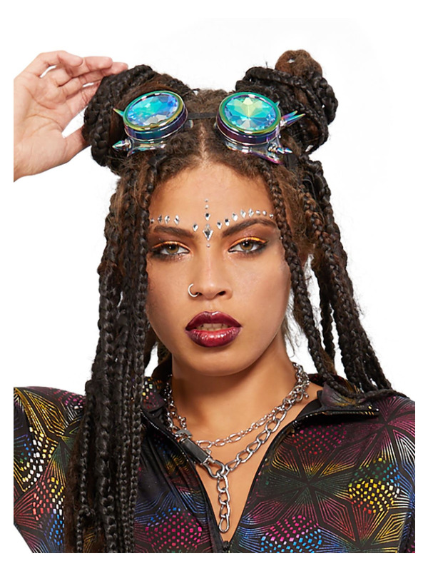 Picture of Fever Studded Rainbow Festival Goggles 