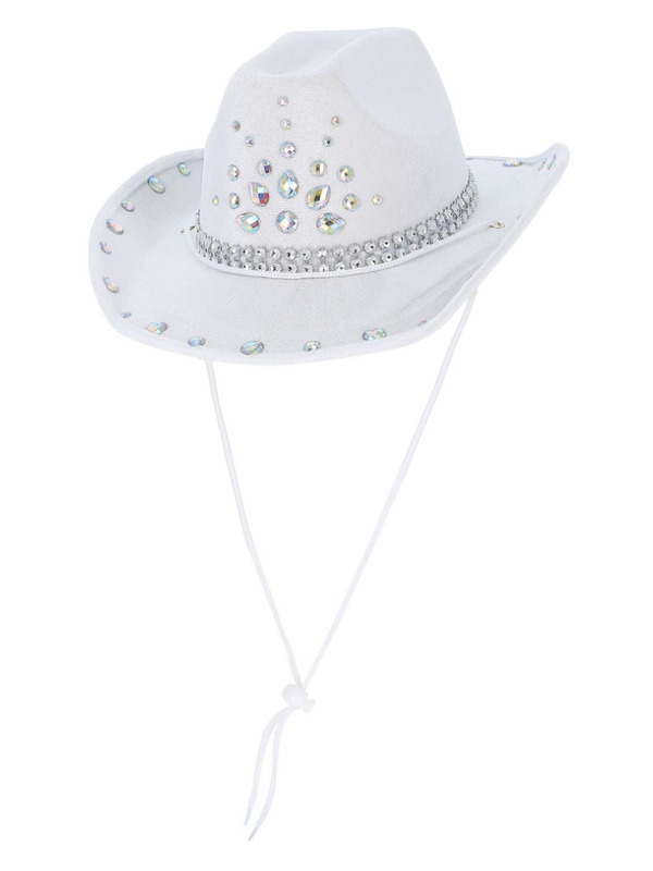 Picture of White Rhinestone Cowboy Hat 