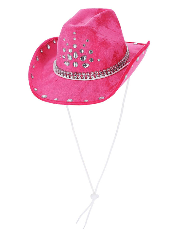 Picture of Hot Pink Rhinestone Cowboy Hat 