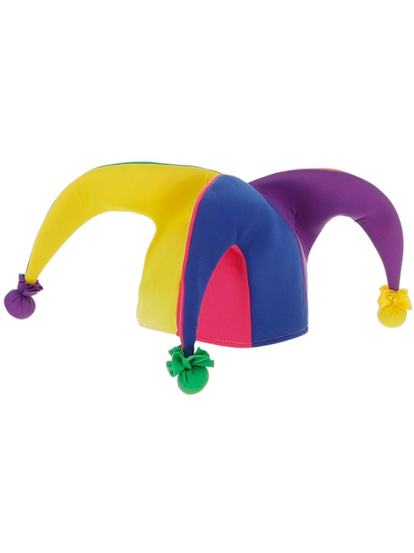 Picture of Neon Rainbow Jester Hat 