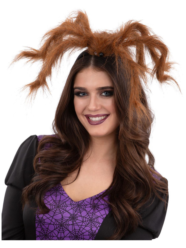 Picture of Hairy Tarantula Spider Headband, Brown 