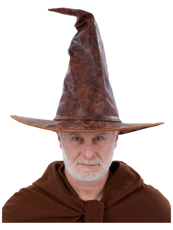 Picture of Distressed Mock Leather Wizard Hat 