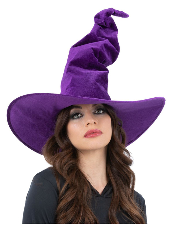 Picture of Purple Velour Witch Hat 