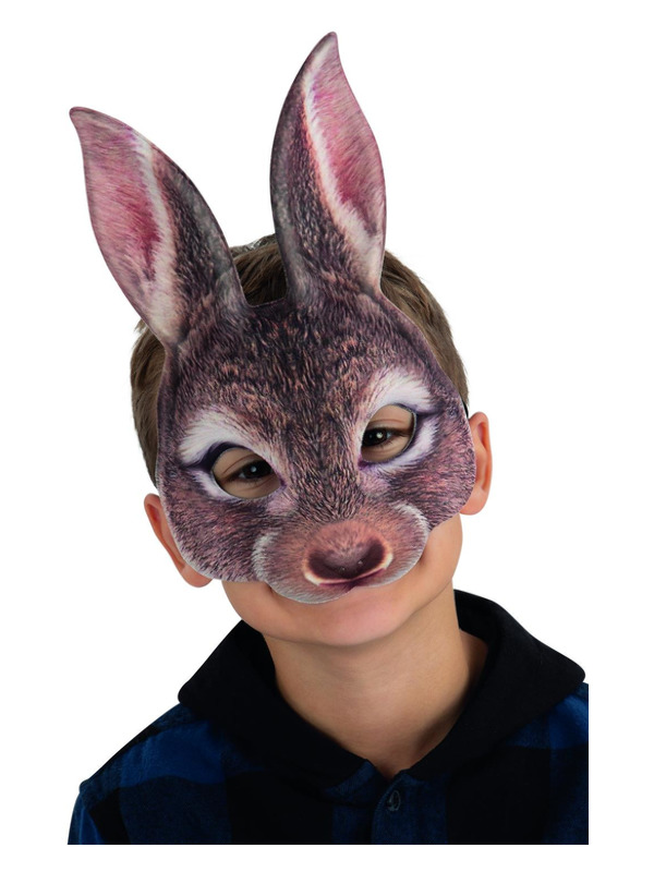 Picture of Kids Brown Rabbit Mask 