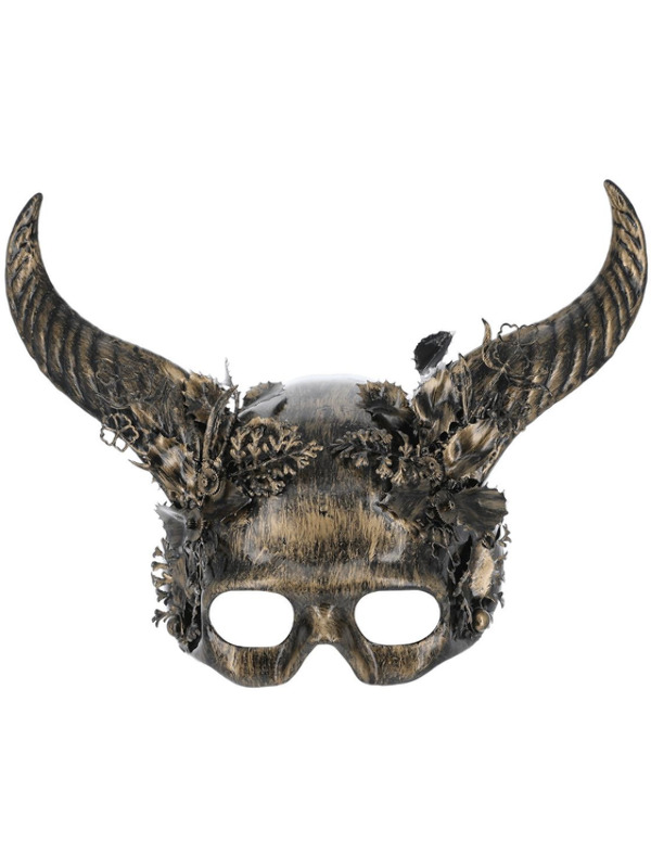 Picture of Deluxe Gold Horned Masquerade Mask