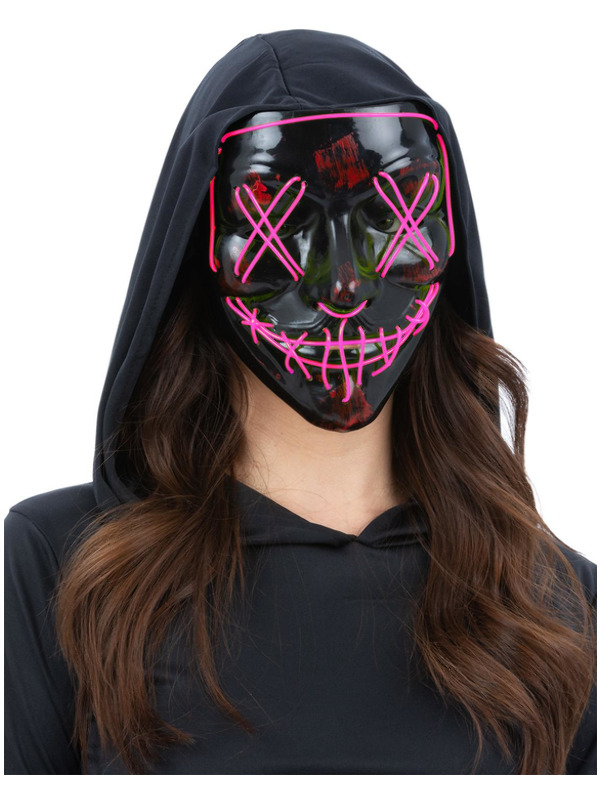 Picture of Pink Light Up LED Stitch Mask