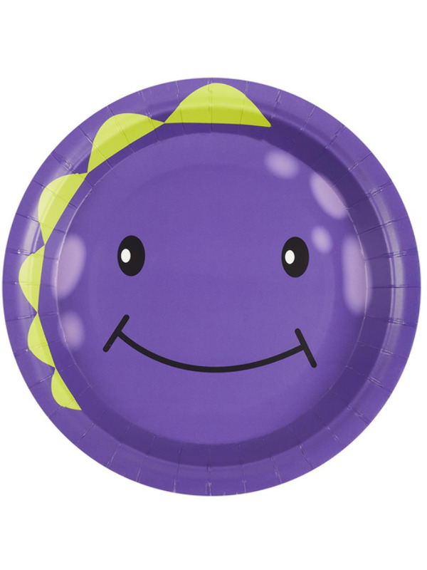 Picture of Monster Tableware, Party Plates, Purple x8  