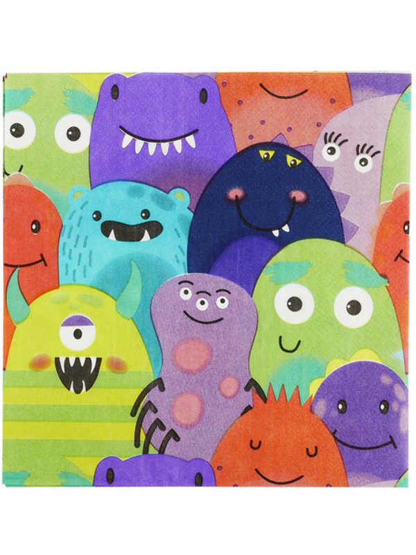 Picture of Monster Tableware, Party Napkins x8 