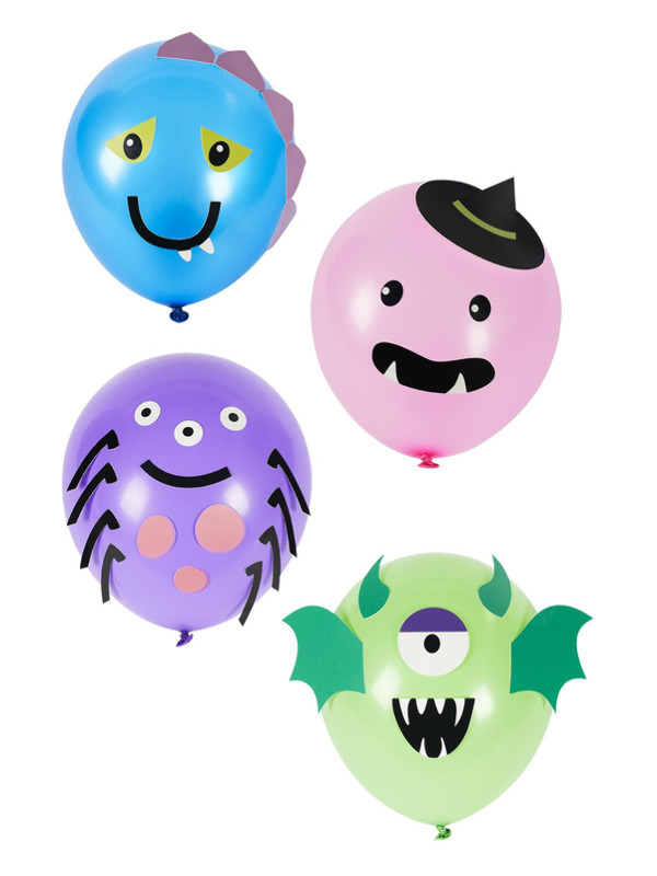 Picture of Monster Tableware, Party Balloons x8 