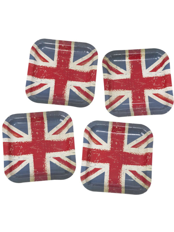 Picture of Union Jack Vintage Print Paper Plates 