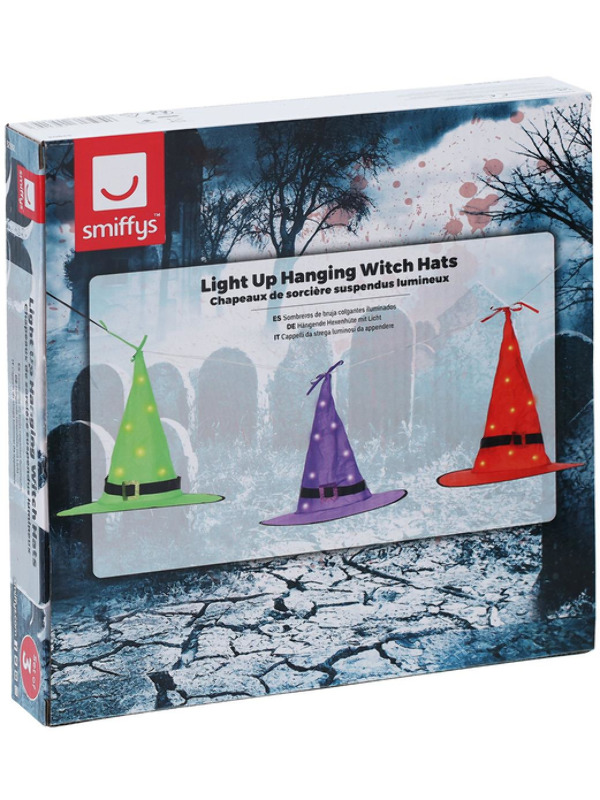 Picture of LED Light Up Floating Witch Hats 