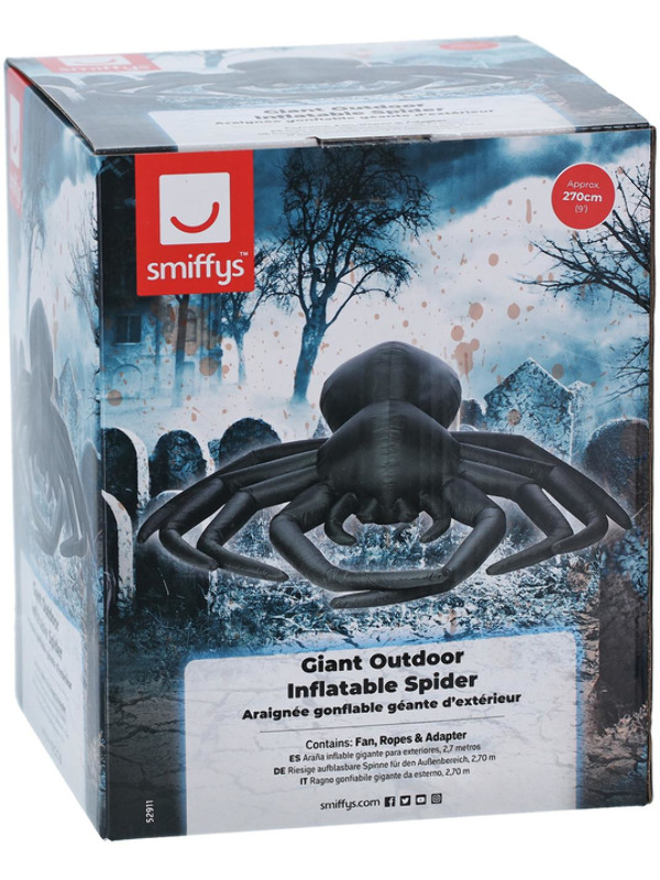 Picture of Giant Outdoor Inflatable Spider, 9ft 