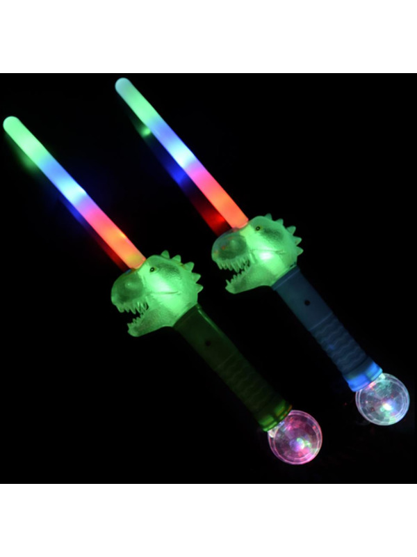 Picture of LED Light Up Dinosaur Wand