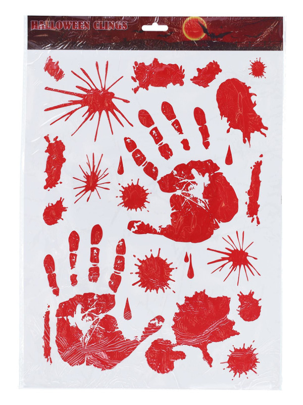 Picture of Bloody Floor & Window Stickers, 1 Sheet 