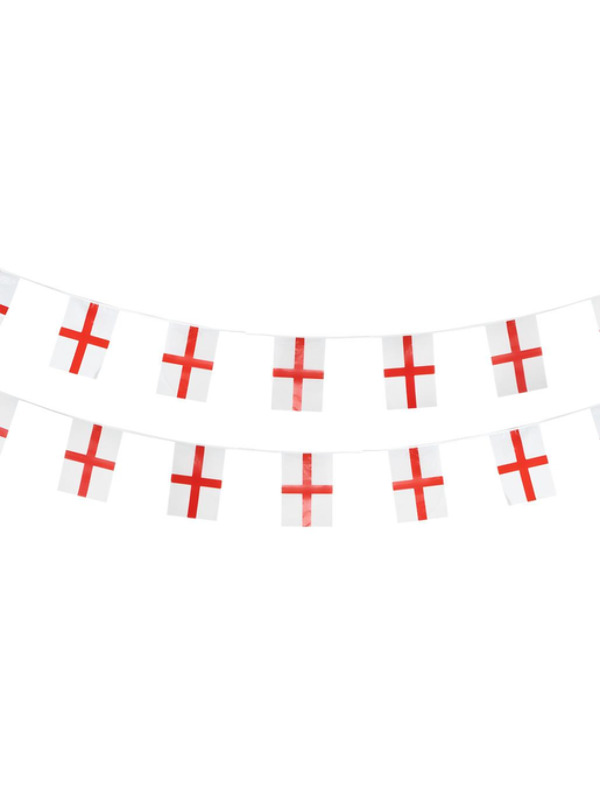 Picture of England Flag Rectangle Bunting, Plastic 