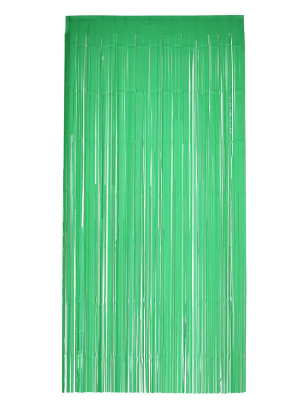 Picture of Matt Fringe Curtain Backdrop, Green 