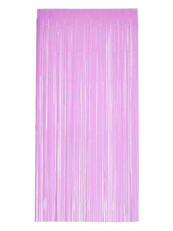 Picture of Matt Fringe Curtain Backdrop, Baby Pink 