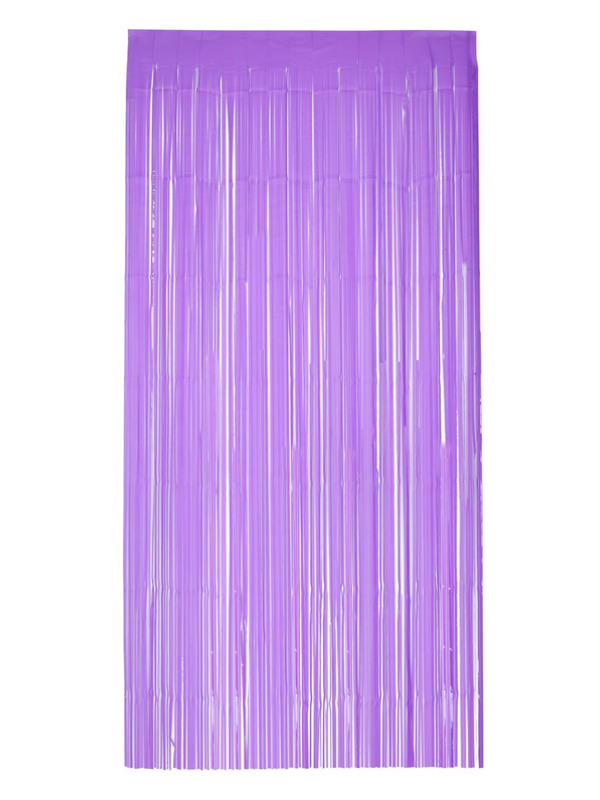 Picture of Matt Fringe Curtain Backdrop, Purple 