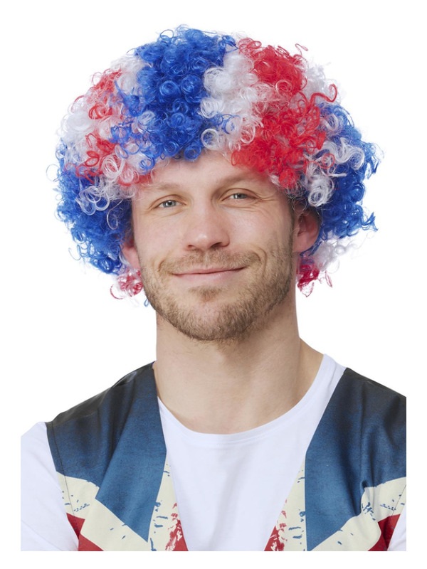 Picture of Union Jack Afro Wig 