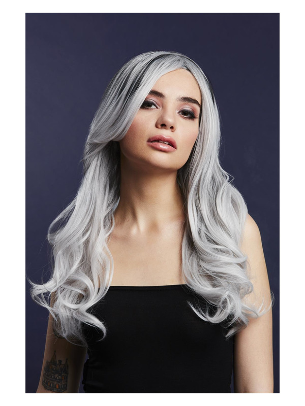 Picture of Fever Khloe Wig, True Blend, Ice Silver 