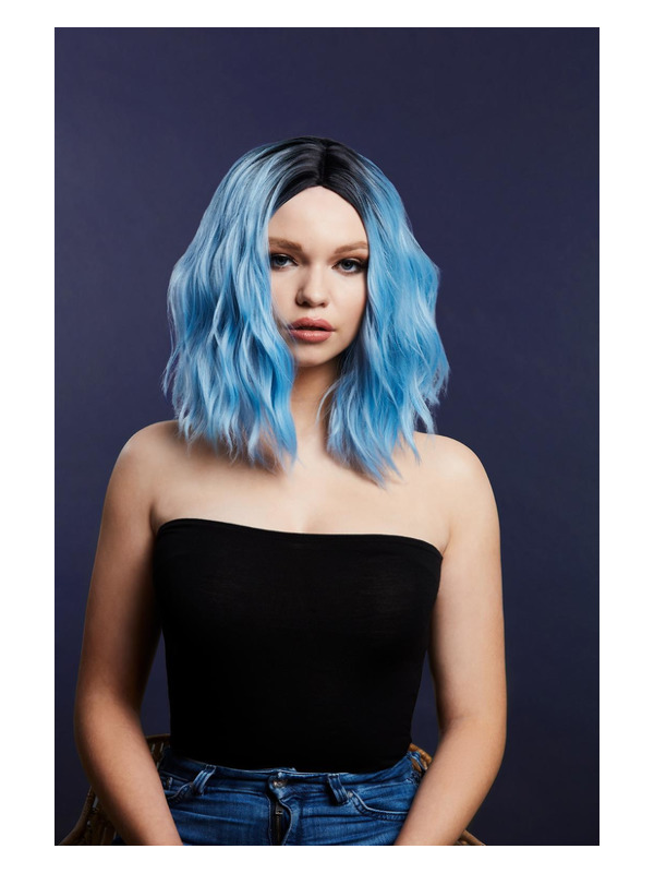 Picture of Fever Cara Wig, Two Toned Blend, Baby Blue 