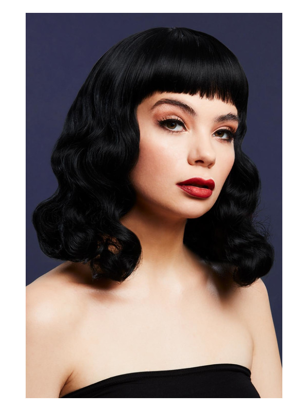 Picture of Fever Bettie Wig with Short Fringe, Black 