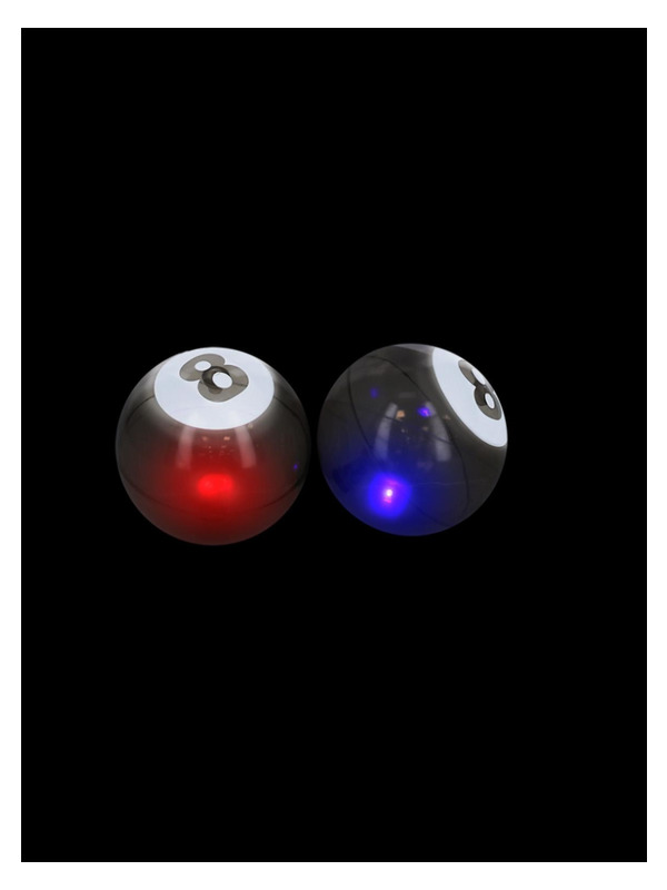 Picture of 4" Light Up Lucky Bouncing 8 Ball, 6pcs 