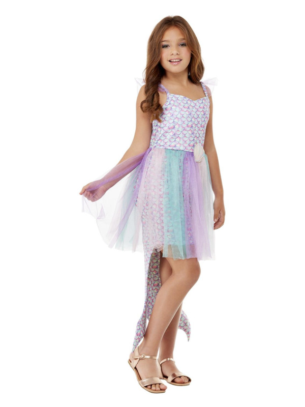 Picture of Seashell Mermaid Costume, Purple Age 10-12Y,W25.5-26.5",C30-31.5",H58-63"