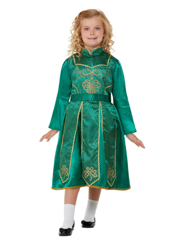 Picture of Deluxe Irish Dancer Costume Age 10-12Y,W25.5-26.5",C30-31.5",H58-63"
