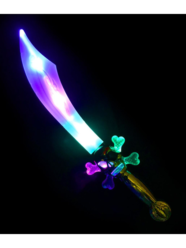 Picture of LED Light Up Curved Pirate Sword