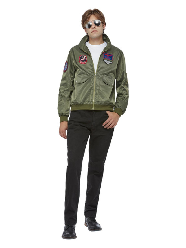 Picture of Top Gun Maverick Bomber Jacket, Green  Chest 38"-40",Waist 32"-34",Leg 32.75"