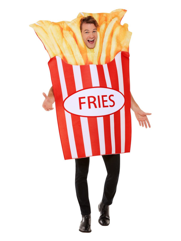Picture of French Fries Costume, Red & White