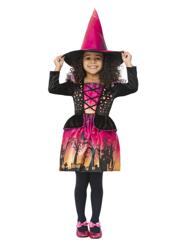 Picture of Sunset Witch Costume Age 4-6,W21.5-22.5",C23-25",H46-51"