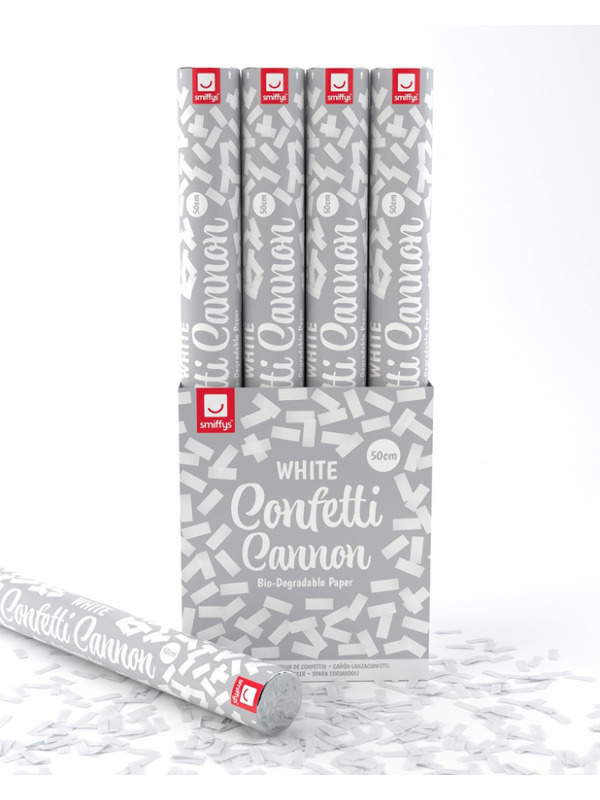 Picture of 50cm Confetti Cannon, White, DB of 12