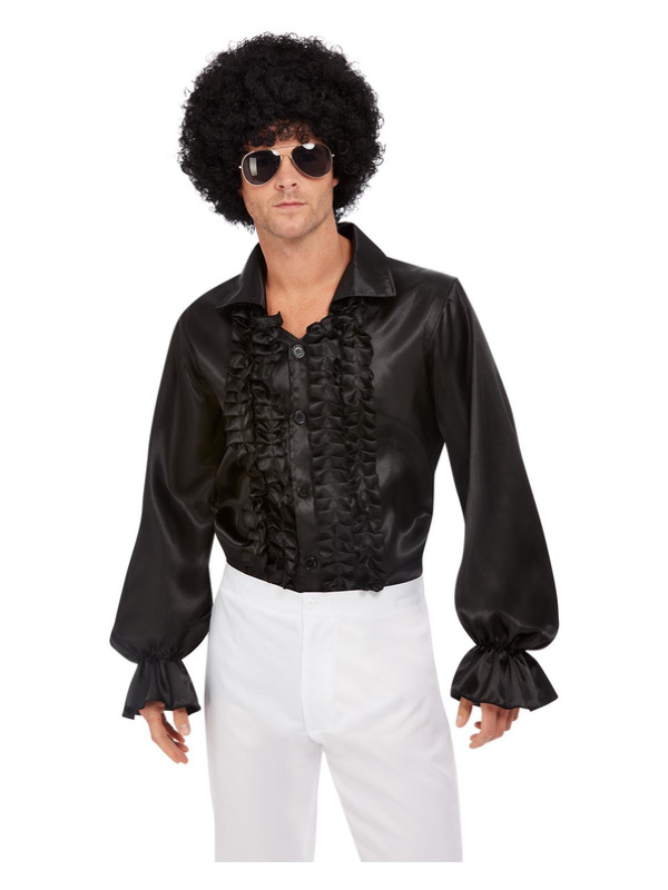 Picture of 60's Ruffled Shirt, Black Chest46-48",Waist40-42",Leg33.25"