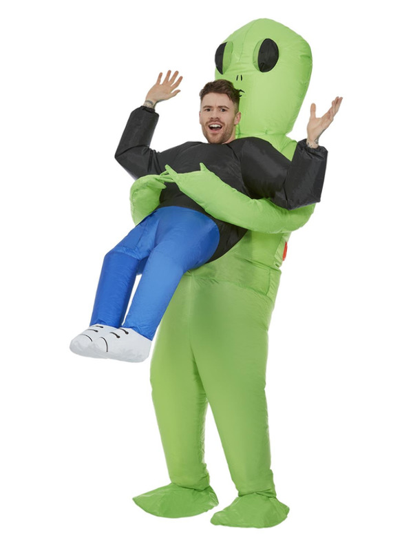 Picture of Inflatable Alien Abduction Costume, Green