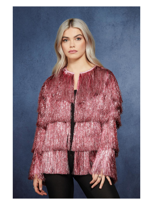 Picture of Fever Tinsel Festival Jacket, Pink Up to Bust 46",Waist 38", Hip 49",Leg 33.75"