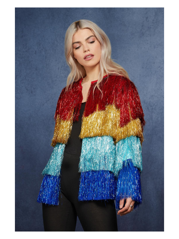 Picture of Fever Tinsel Festival Jacket, Multi-Coloured Up to Bust 46",Waist 38", Hip 49",Leg 33.75"