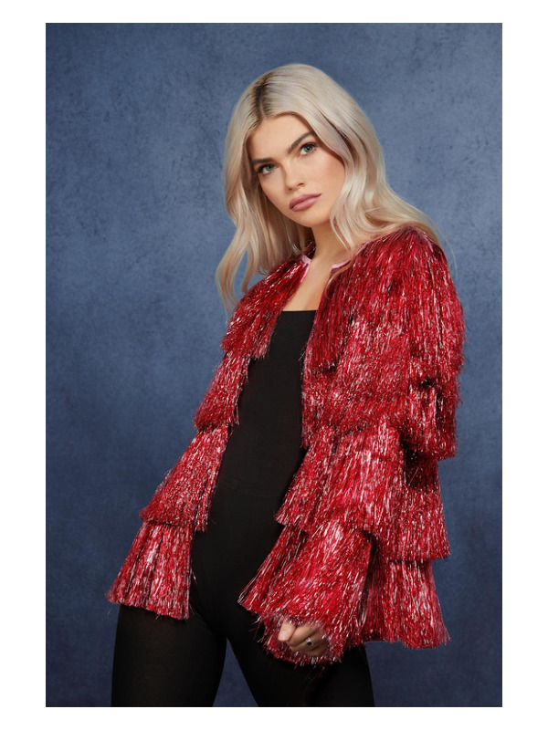 Picture of Fever Tinsel Festival Jacket, Red Bust up to 38.5" / Waist up to 30.5" / Hip up to 4