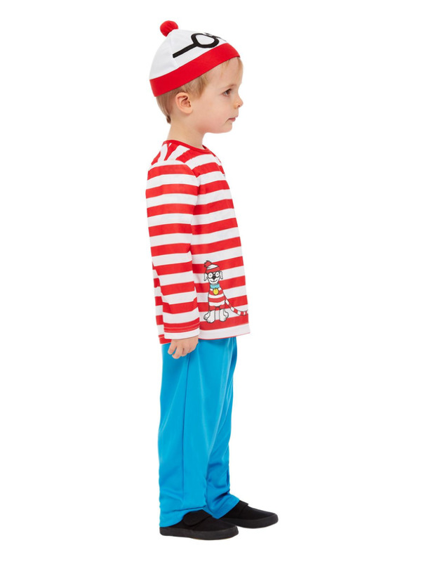 Picture of Where's Wally Costume, Red & White Age 1-2Y,W19"-20",C19.5"-20.5",H34"-39"