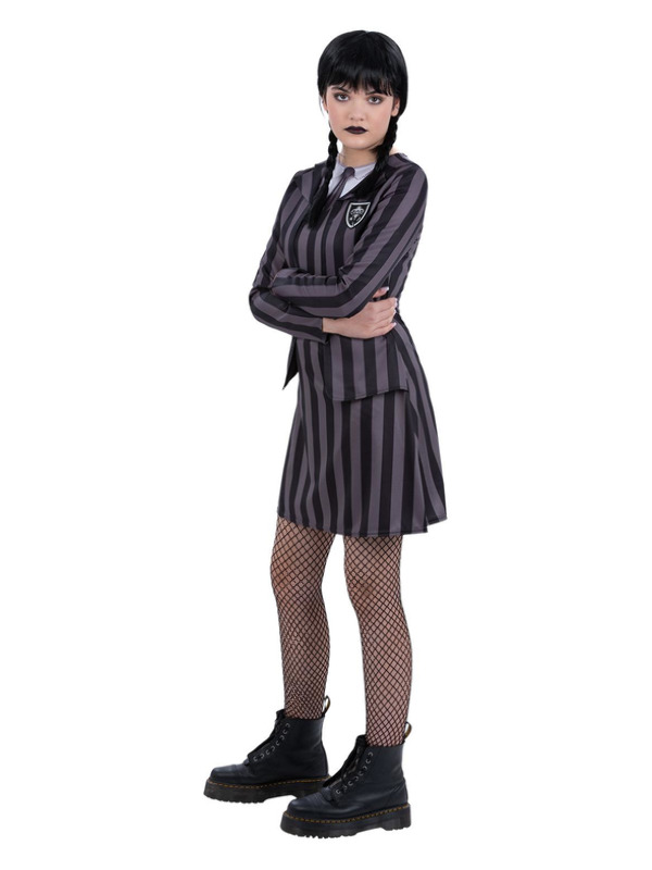 Picture of Kids Gothic School Uniform Costume Age 10-12Y,W25.5-26.5",C30-31.5",H58-63"