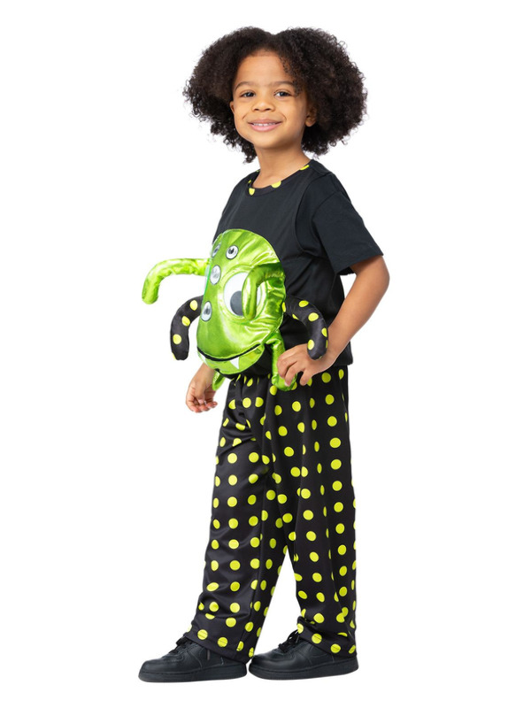 Picture of Neon Spider Costume Age 4-6,W21.5-22.5",C23-25",H46-51"