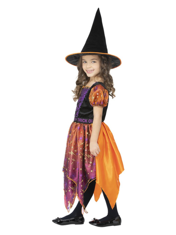 Picture of Moon & Stars Witch Costume Age 10-12Y,W25.5-26.5",C30-31.5",H58-63"