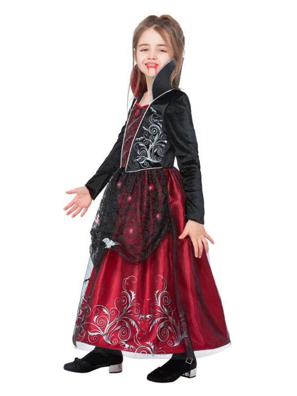 Picture of Deluxe Vampiress Costume Age 10-12Y,W25.5-26.5",C30-31.5",H58-63"
