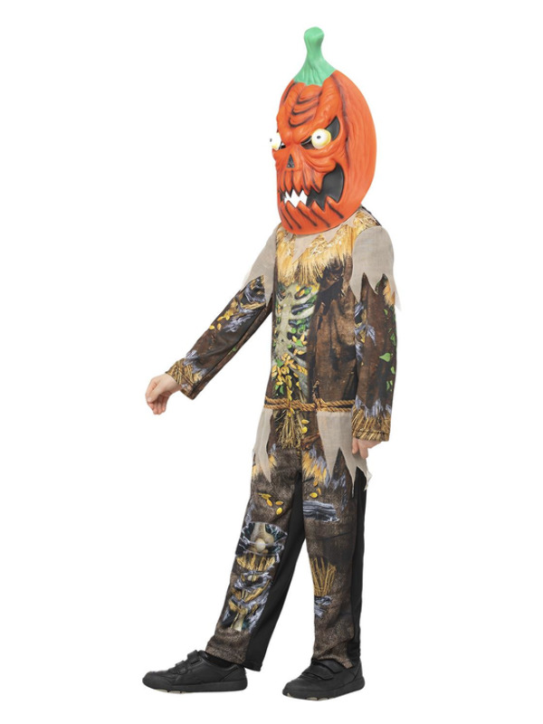 Picture of Pumpkin Scarecrow Reaper Costume Age 10-12Y,W25.5-26.5",C30-31.5",H58-63"